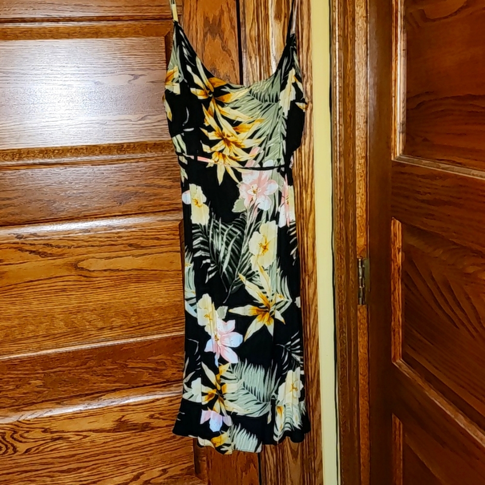 Vtg Aloha Hut Hawaii Tropical Sundress XL